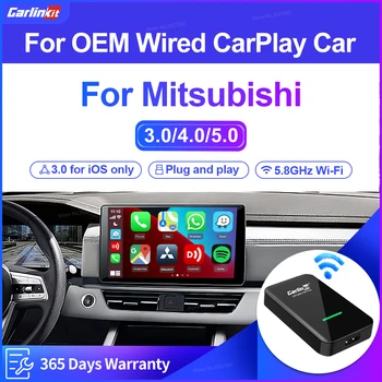 Carlinkit 5.0 4.0 3.0 Carplay Adaptor Wireless Cablu La Wireless Apple Car Play Cutie pentru Mitsubishi Outlander, Pajero ASX Triton