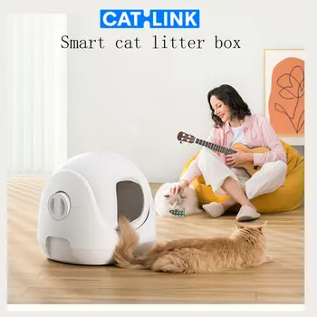 CATLINK Automata Pisici Litiera Auto-Curățare Wifi pentru Pisici de talie Mare foarte Mare Cat Toaletă, animale de Companie Inteligente Elemente Arenero Gato Cerrado
