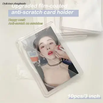 10BUC Stil coreean Idol Photocard Mâneci Clar Anti-zero Plastic Colecta Titularul Goo Card Set Transparent Îngroșa Capac