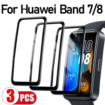 Band8 Band7 3D Curbat Ecran Protector Pentru Huawei Band 8 7 Moale Anti-zero Folie de Protectie Pentru Huawei Band7 Band8 Nu de Sticla