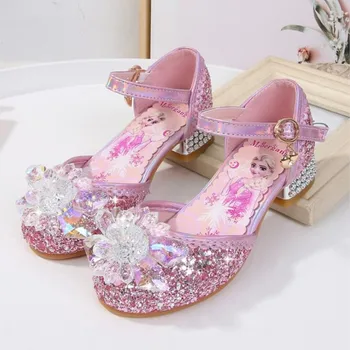 Frozen Elsa copii toc princess party pantofi de vara fete sandale pentru copii copii pantofi fetita pantofi de cristal