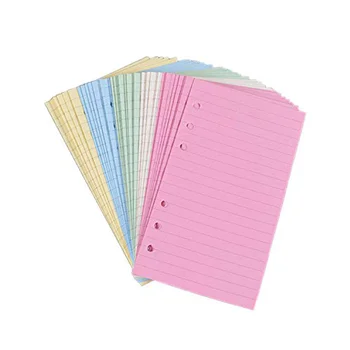 50 Umplutura Umplutura de Culoare Decis Umplutura pentru Reîncărcabile 6 Inel Binder Notebook Mini Clipuri Liant