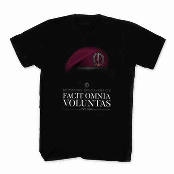 Facit Omnia Voluntas. KSK Comanda Forțelor Speciale T-Shirt din Bumbac 100% O-Gât Vara Maneca Scurta Casual Mens T-shirt Marimea S-3XL