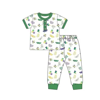 Cea mai recentă vânzare fierbinte baieti Pijamale Carnaval copii Sleepwear set 2 buc tip boutique, de îmbrăcăminte en-gros