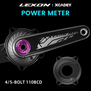LEXON XCADEY Metru de Putere Bază de Carbon Ultrausor Drum Cranksets 29mm Ax 167.5/170/172.5/175MM Foaia 52-36T Piese de Biciclete