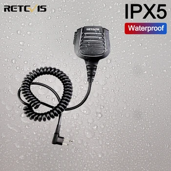 Retevis rezistent la apa IPX5 2Pin M Priză Difuzor Microfon, Microfoane pentru Motorola CP200/GP300/GP68/GP88/SP10/CP88 DEP450 EP450 RT54 HYT
