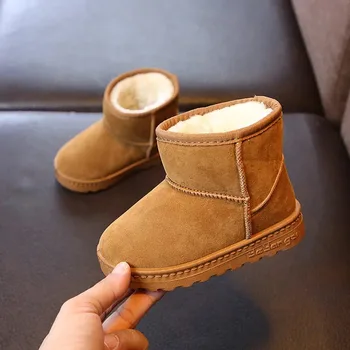 Moda Copii Pantofi Casual Fete Baieti din Bumbac Cizme de Zapada Cald Cizme Copii Băiat de Iarnă de Bumbac Pantofi Adidași ботинки мартин