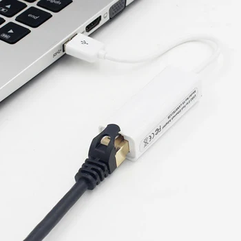 Micro USB 2.0 5 Pin la Ethernet 10/100Mbps RJ45 Rețea Lan prin Cablu, Adaptor Card Micro USB Pentru Lan Card Conector Pentru Tableta