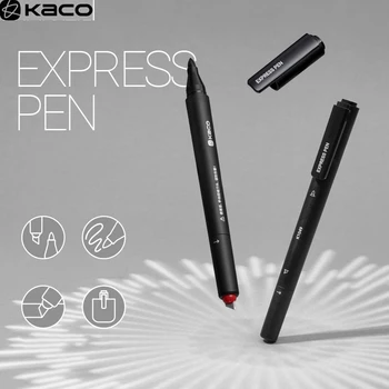 KACO 2 in 1 Permenent Markeri Pix de Buzunar Cuțit de Utilitate Unboxing Cutter Impermeabil Express Pixuri Rotuladores Rechizite