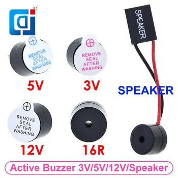 JCD 10buc 3V 5V 12V Active Buzzer Magnetic Lung Continuă Ton Beep 12*9.5 mm Nou Și Original Pentru Arduino Mini Difuzor Plug