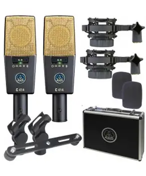 Un K G PRO Audio C414 XLII Stereoset Vocal Microfon cu Condensator, Acest, Pereche