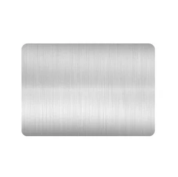 Grosime de 0,5 mm din Oțel Inoxidabil Gol Metal Business Card Dublu Perie Laterală Finisaj - Dimensiune 88*53mm