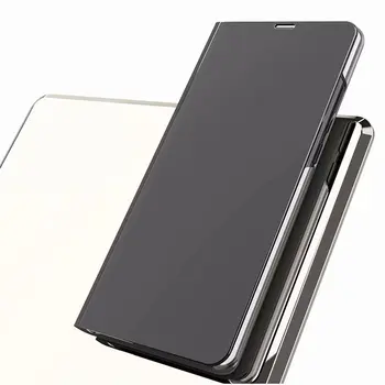 Oglindă clară Telefon Caz Flip Stand Caz de Anti-zero la Șocuri de Protecție Caz Acoperire Pentru Xiaomi 8
