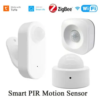 Tuya ZigBee/WiFi Senzor de Miscare PIR Wireless cu Detector de Infraroșu de Securitate de Alarmă Antiefracție Detector Cu Titularul de Viață Inteligentă APP de Control