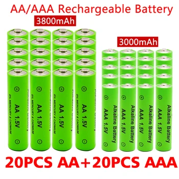 AA + AAA reîncărcabile AA 1.5 V 3800mAh/1.5 V AAA 3000mAh baterie Alcalină lanterna jucării ceas MP3 player înlocui Ni-Mh baterie