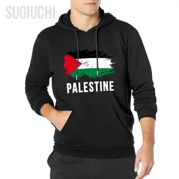 Bărbați Femei Hoodies Epocă Palestina Flag Hoodie Pulover Cu Gluga Hip Hop Tricou Bumbac Unisex