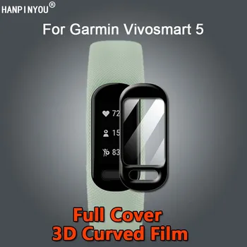 Pentru Garmin Vivosmart Vivo Inteligent 5 Ultra Clear Acoperire Completă 3D Curbat Placare Moale PMMA de Film Protector de Ecran -Nu Sticla
