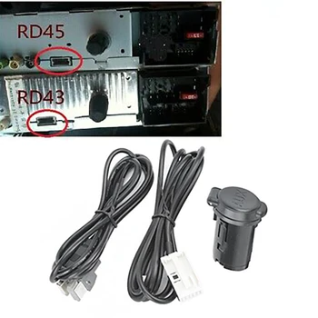 Masina de sex Masculin Stereo USB AUX Set Cablu pentru Peugeot 206 207 307 308 407 408 508 607 pentru Citroen C3 C4 C5 C6 pentru RD43 RD45