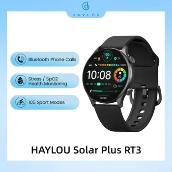 Ceas inteligent HAYLOU RT3 Solar Plus IP68 Impermeabil Ceas Sport Telefon Bluetooth Smartwatch Ceasuri Barbati Pentru Telefon Xiaomi