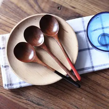 Stil Japonez Nanmu Lingura Lingura De Lemn Bucătărie De Gătit Ustensilă Instrument Supa De Lingurita De Catering Pentru Kicthen Lingura De Lemn