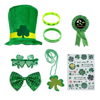 Noi St Patrick Day Costume si Accesorii pentru Carnaval, Petrecere Irish Festival de Partid Celebrare Vacanță Recuzită Pălărie Rama de Ochelari