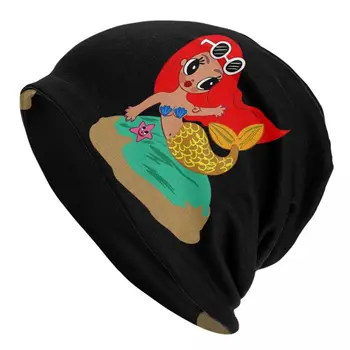 Bărbați Femei Karol G Little Mermaid Chelioși Căciuli Accesorii Kawaii Capota Pălărie Tricot Vânt Cald Pălării Cadou Minunat