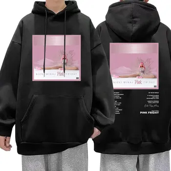 Rapper-Ul Nicki Minaj Pink Friday Album Print Hoodie Bărbați Femei De Moda Y2k Supradimensionate Casual Cald De Tricou Maneca Lunga Streetwear