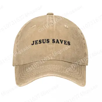 Biblia Creștină Isus Salvează Șapcă De Baseball Accesorii Unisex Stil Retro Dificultate Spălat Catolică Tata Pălărie De Potrivire Reglabil