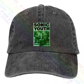 Sonic Youth Membru Al Trupei Turneu De Concerte Spălate Denim Șapcă De Baseball Camionagiu Sport, Articole Pentru Acoperirea Capului