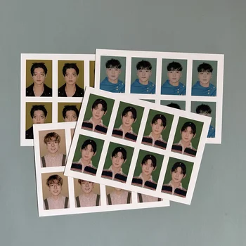 Kpop ATEEZ ID Fotografie 2023 CLASA One-inch Carte de IDENTITATE SAN jong-ho YUNHO Portofel Photocards Fanii Colecție de Suveniruri