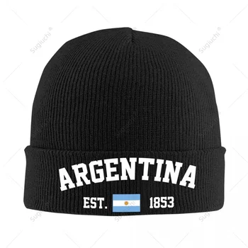 Unisex Argentina EST.1853 Pălărie Tricotate Pentru Barbati Femei Baieti Toamna Iarna Beanie Cap Cald Capota