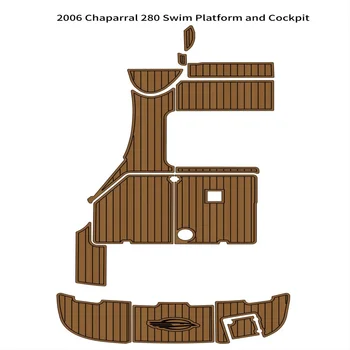 Calitate 2006 Chaparral 280 Platforma de Înot Pilotaj Barca Spuma EVA Punte din lemn de Tec Etaj Pad Mat