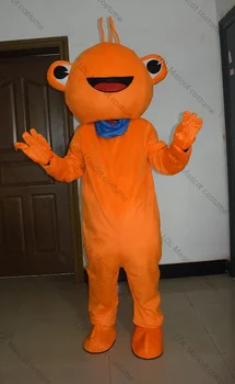 broasca portocaliu Mascota Costum de Desene animate Fantezie sexy de Halloween Rochie de petrecere copii mascota costum transport Gratuit