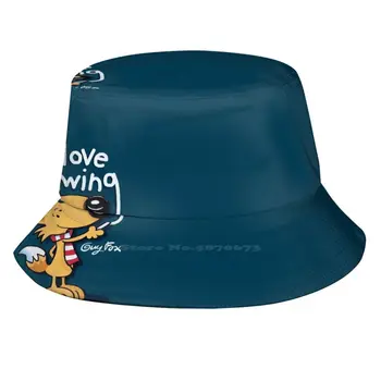 Tip Fox Îmi Place Desenul Unisex În Aer Liber De Vară De Protecție Solară Capac Pălărie Tip Fox Tabla Doodle