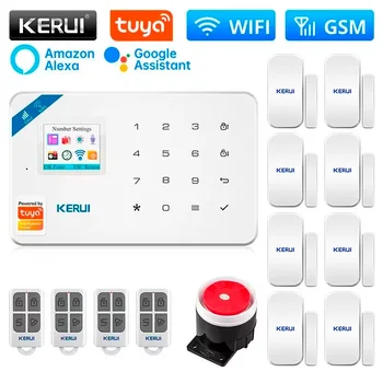 KERUI W181 Sistem de Securitate Antiefractie Tuya WIFI Inteligent GSM Unitate Centrală de Alarmă de pe Panoul de Viață Inteligentă APP de Control Senzor de Mișcare Dispozitiv
