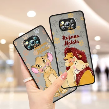 The Lion King Pentru Xiaomi Poco X5 F5 X3 M3 M4 m5-urile sunt F4 C55 C40 C50 GT Pro 4G 5G Mat Translucid Caz de Telefon Fundas Acoperi