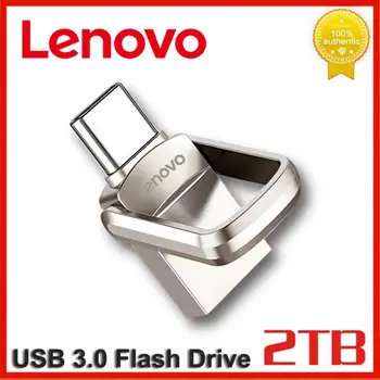 Lenovo 2TB 1TB USB Flash Drive USB 3.0 Metal Pen Drive 128GB de Tip C de Mare Viteza Pendrive Impermeabil de Memorie USB Portabil 512GB