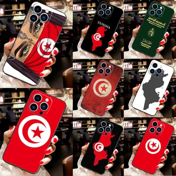 Tunisia Pavilion Hartă Caz Pentru iPhone 13 12 11 14 Pro Max XS Max XR X 6S 7 8 Plus SE 2020 Capacul din Spate Caz de Telefon