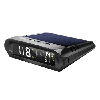 1 Set GPS Vitezometru Depășirii vitezei, Distanța de Alarmă Altitudine Head Up Display Solare Masina Timp Altitudine Temperatura Viteza de Alarmă