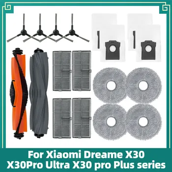 Compatibil pentru Dreame X30 / X30 Pro Ultra /X30 pro Plus Aspirator Robot Principal Perie Laterală Mop Lavete, Filtre de Praf sac de Piese