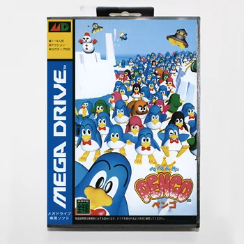 De Vânzare la cald Pepenga Pengo Carte de Joc Cu Cutie de vânzare cu Amănuntul 16bit MD Cos Pentru Sega Mega Drive/Genesis Sistem