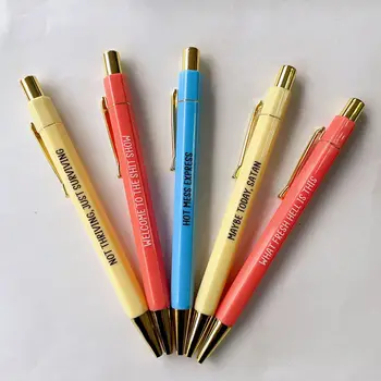 5pcs Creative Pixuri Noutate Interesantă Colorate Papetarie Instrumente de Scris Școală, Rechizite de Birou Amuzant Semnătura Pen