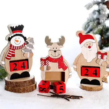 Crăciun Countdown Calendar Decorativ Unic De Design De Înaltă Calitate Din Lemn De Interesant Și Interactiv Cadoul Perfect De Crăciun