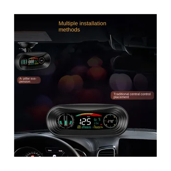 P18 HUD Head Up Display Auto 4X4Inclinometer Off-Road Tracker GPS Vitezometru Gradient Metru Auto Scule pentru Auto