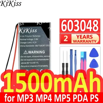 1500mAh KiKiss Puternic Baterie 603048 Pentru Lumina LED-uri GPS DVD MP3 MP4 MP5 PDA pentru PSP power bank Bateria