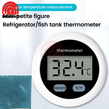 Lcd Display Reptile Aquarium Fish Tank Termometru Termometru Frigider Abs Ecologic Material Magnetizat De Adsorbție