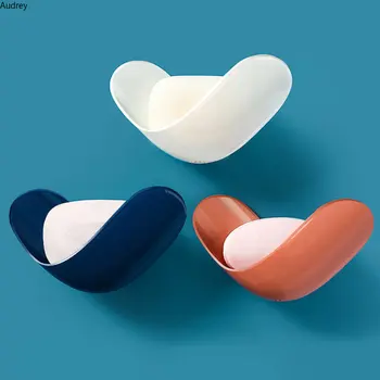 Cutie De Săpun Creative În Formă De Inimă De Drenaj Cu Cutie De Săpun Non Perforat Montat Pe Perete Uz Casnic Toaletă Raft De Depozitare Drăguț Stil Nordic