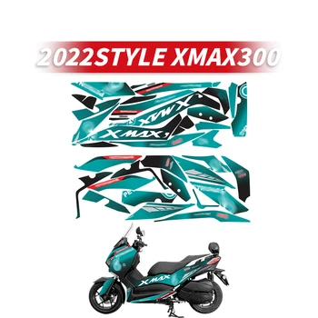 Folosit Pentru YAMAHA XMAX300 2022 Ani Înainte de Motocicleta Decor de Protecție Autocolante De Biciclete Vopsea Zona de Imprimare a modelului Decalcomanii