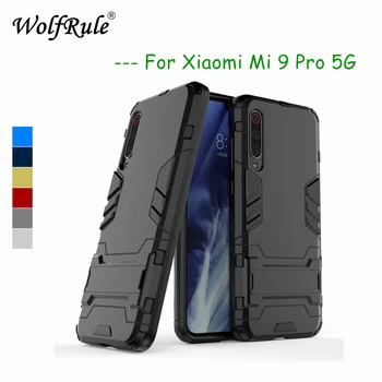 Caz Pentru Xiaomi Mi 9 Pro Coperta Moale, din Cauciuc + Plastic Kickstand Caz Pentru Km 9 Pro Caz Coajă de Telefon Pentru Xiaomi Mi 9 Pro 5G Funda