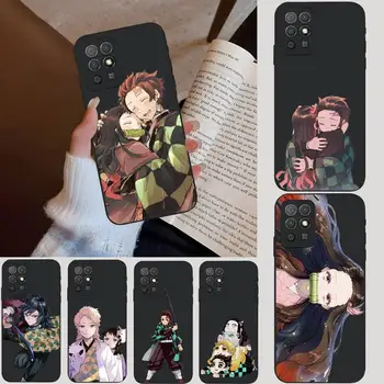 Anime, Fată Demon Slayer Caz de Telefon Moale Neagra Pentru Huawei P40Pro P20 P30 P10 Plus Lite Pro Y5 Y6 Y7 Y8 PSMART 2019 2020 Funda